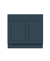 Boyel Living Sink Base Cabinet with Full Overlay Hdf Doors and Dovetail Drawer