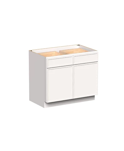 Boyel Living 39" Wide Standard Base Cabinet, Ready to Assemble Kitchen Cabinet with Solid Wood Frame, Soft-Close Slides and Hinges