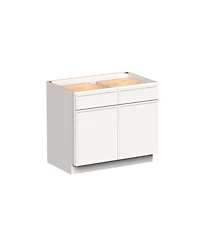 Boyel Living 39" Wide Standard Base Cabinet, Ready to Assemble Kitchen Cabinet with Solid Wood Frame, Soft-Close Slides and Hinges