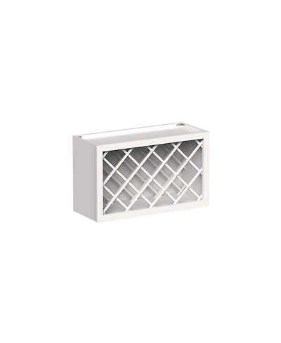 Boyel Living Wine Rack Wall Cabinet, Ready to Assemble Kitchen Cabinets Solid Wood Frame Wine Rack Storage Cabinet