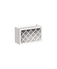Boyel Living Wine Rack Wall Cabinet, Ready to Assemble Kitchen Cabinets Solid Wood Frame Wine Rack Storage Cabinet