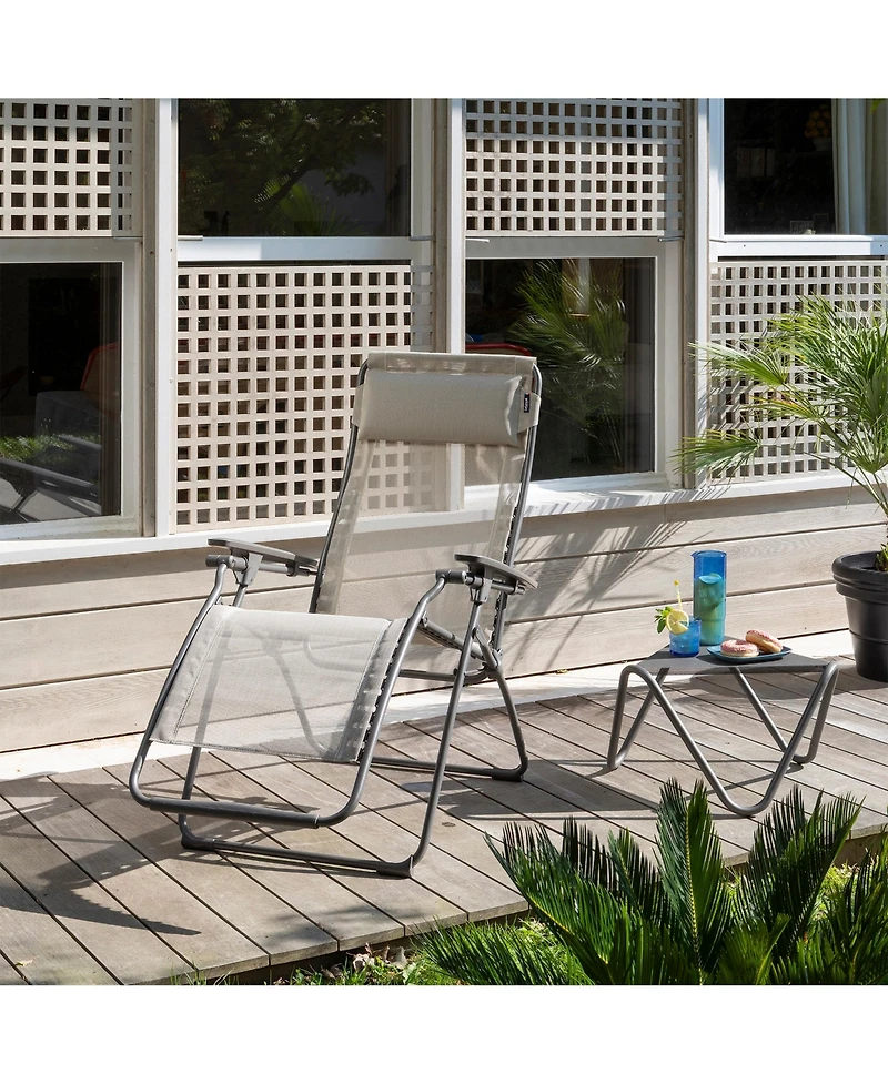 Lafuma Futura Zero Gravity Outdoor Steel Framed Lawn Recliner Chair