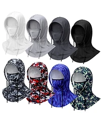Piscifun 8 Pack Summer Balaclava Face Mask Uv Protection Breathable Full Head Cover Outdoor