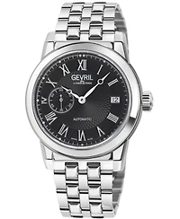 Gevril Men's Swiss Made Madison Swiss Automatic Silver Stainless Steel Bracelet Watch