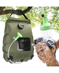 Piscifun Solar Shower Bag 5 Gallon 20L Portable Solar Heated Camping Outdoor Shower Kit With Hose And Adjustable Flow Head