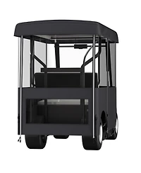 Hongge 4-Person Golf Cart Driving Enclosure 86 in with Transparent Windows for Ezgo Club Car and Yamaha