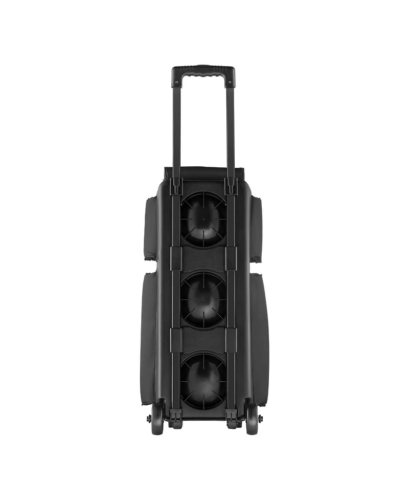 Hongge Double Roller 3 Ball Bowling Bag on Wheels Featuring Shoe Storage and Oversized Accessory Pocket