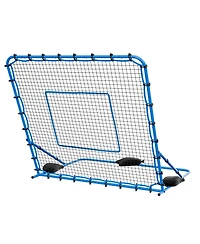 Hongge Quick-Switch Angle Soccer Rebounder 7 x 6 ft Heavy Duty Iron Frame Training Net for Teens and Adults