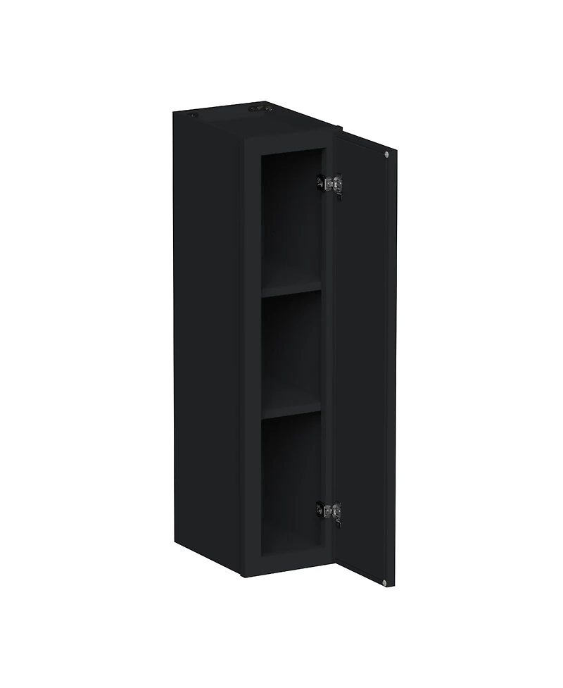 Boyel Living 9"x36" Standard Wall Cabinet (1 Door 2 Shelves), Ready to Assemble Kitchen with Solid Wood Frame, Soft-Close Slides and Hinge