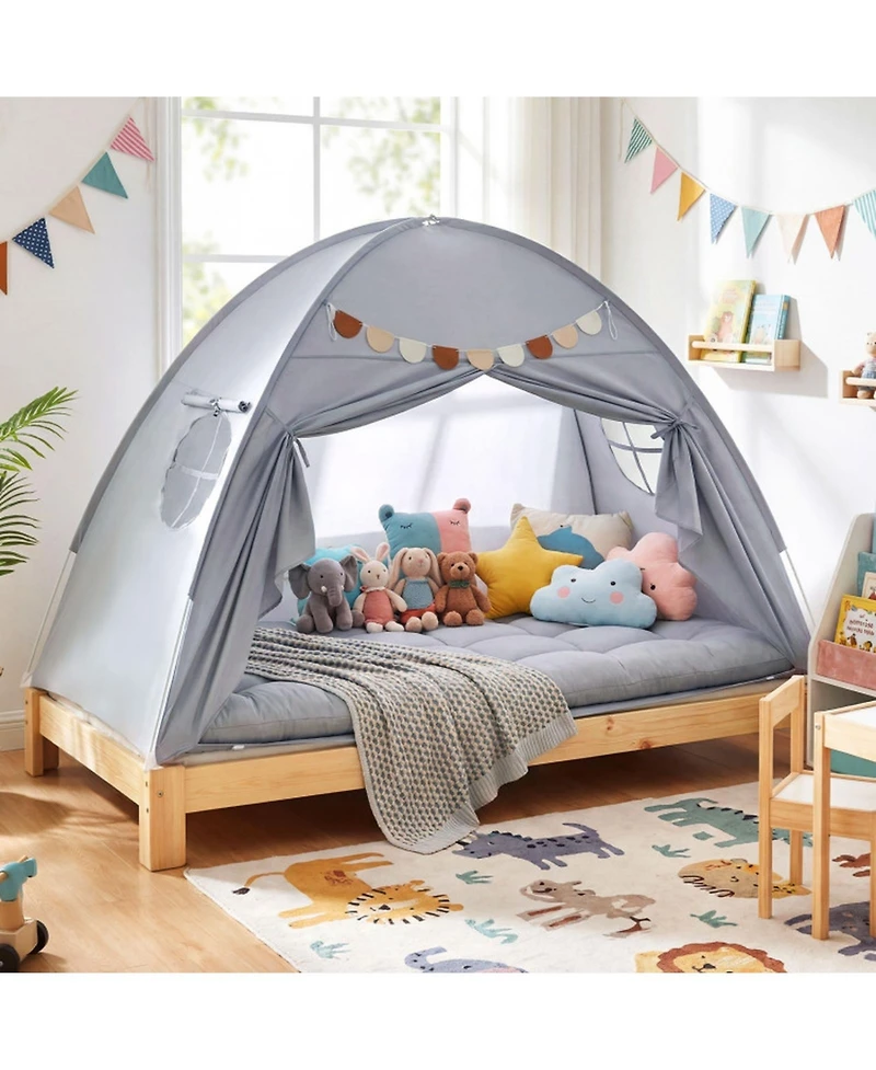 Hongge Machine-Washable Indoor Twin-Size Canopy Tent, Ages 3+