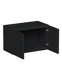 Boyel Living 24"x15" Double Door Short Wall Cabinet, Ready to Assemble Kitchen Cabinet with Solid Wood Frame, Soft-Close Slides and Hinge
