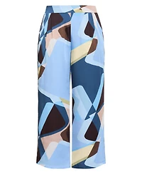 City Chic Plus Amaya Abstract Print Wide Leg Pant