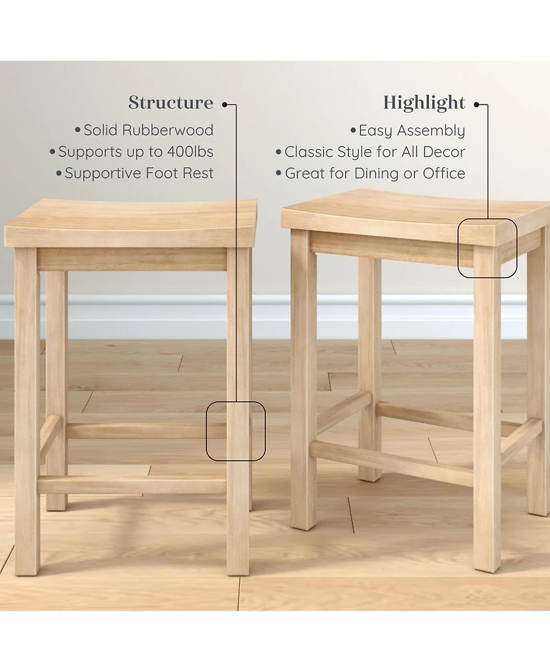 Grain & Grove 2 pack Counter Height Stool