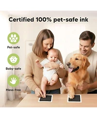 KeaBabies 4package Inkless Ink Pad for Baby Hand and Footprint Kit, Clean Touch Dog Paw, Dog Nose Print Kit, Baby and Pet Safe