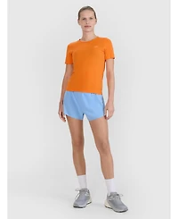 4F Women's Running Interlock-Knit Short-Sleeve Crewneck T-Shirt