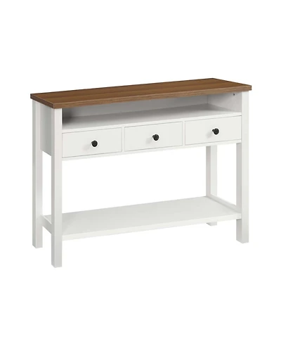 Slickblue Entryway Console Table 45.3 Inch with 3 Drawers and Storage Shelving