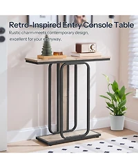 Slickblue Modern 29.5" 2-Tier Narrow Entryway Table for Hallway and Living Room