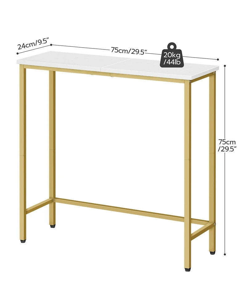 Slickblue 29.5-Inch Narrow Entryway Console Table with Space-Saving Design