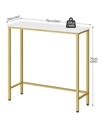 Slickblue 29.5-Inch Narrow Entryway Console Table with Space-Saving Design