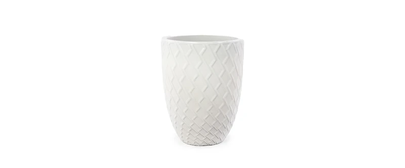 Yobtop Handmade Ceramic Planter Pot, Breathable Clay,Indoor Outdoor Doorway Use,Monstera Deliciosa and Fiddle Leaf Fig