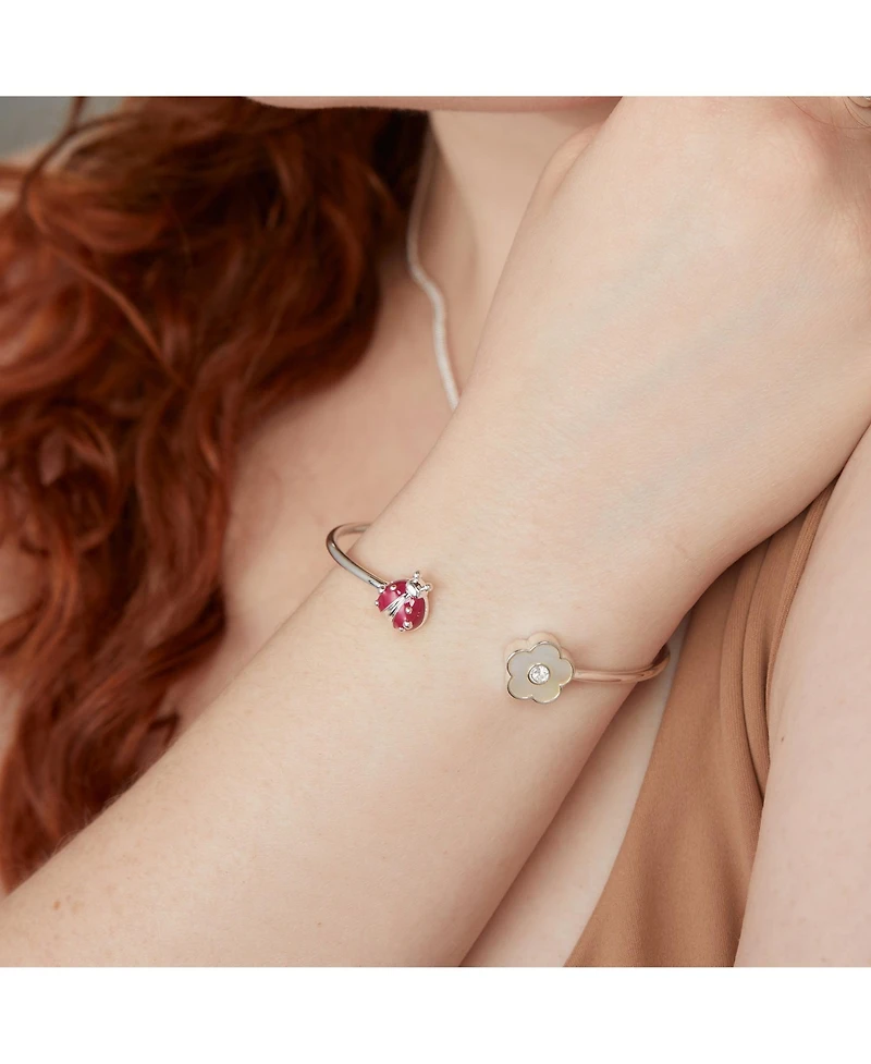 Alex and Ani Ladybug and Daisy Flex Cuff