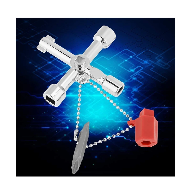 Xdovet Universal 4-Way Water Valve/Faucet Key