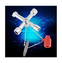 Xdovet Universal 4-Way Water Valve/Faucet Key