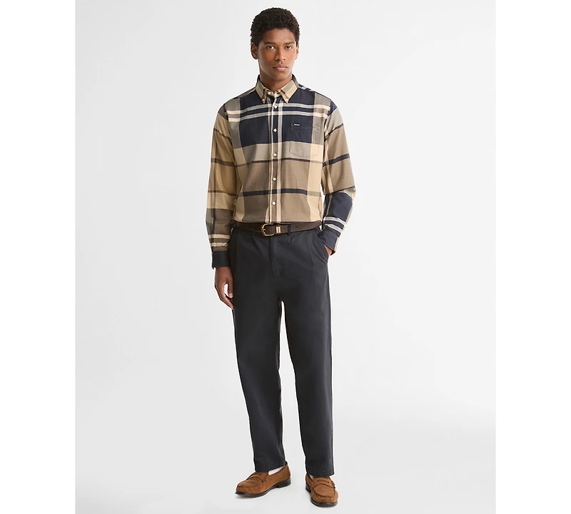 Barbour Men's Dunoon Tailored-Fit Tartan Button-Down Twill Shirt