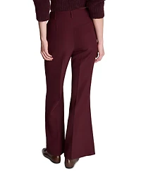 Kenneth Cole Women's Faux Leather High-Rise Wide-Leg Pintuck Pants