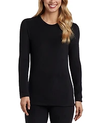 Cuddl Duds Women's Fleecewear Stretch Long-Sleeve Crewneck Top