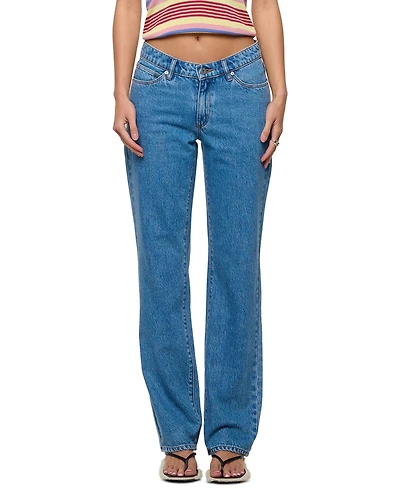 Abrand Juniors' 99 Straight Rae Low-Rise Denim Jeans