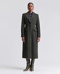 Avec Les Filles Women's Spread Collar Button-Front Coat
