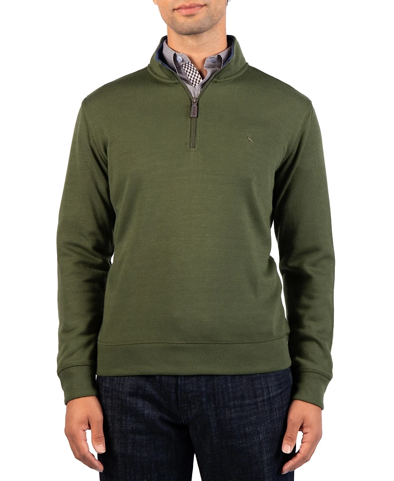 TailorByrd Men's French Rib Quarter Zip