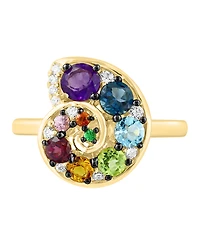 Lali Jewels Multi-Gemstone Ring (1.16 ct. t.w.) in 14k Yellow Gold
