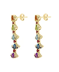 Lali Jewels Multi-Gemstone (3.09 ct. t.w.) Earrings in 14k Rose Gold