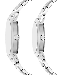 Armani Exchange Men's Quartz Three Hand Silver Stainless Steel Watch 42mm