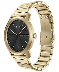 Armani Exchange Men's Quartz Three Hand Gold Stainless Steel Watch 42mm