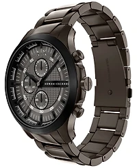 Armani Exchange Men's Quartz Chronograph Brown Stainless Steel Watch 46mm