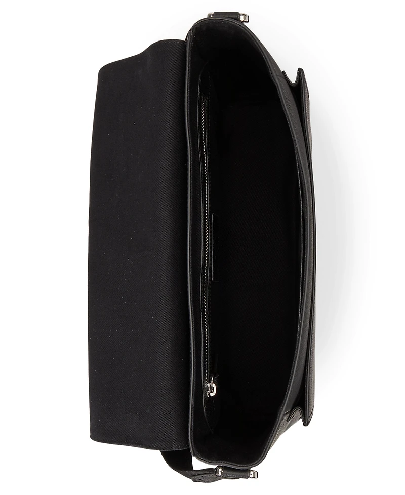 Polo Ralph Lauren Men's Pebbled Leather Messenger Bag