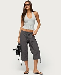Edikted Womens Bennet V Neck Halter Top