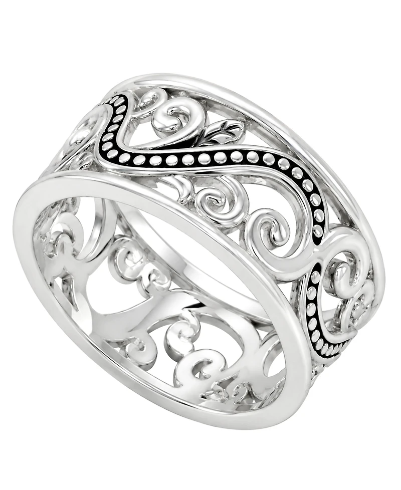 And Now This Silver-Plated Swirl Ring