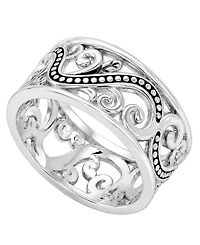 And Now This Silver-Plated Swirl Ring