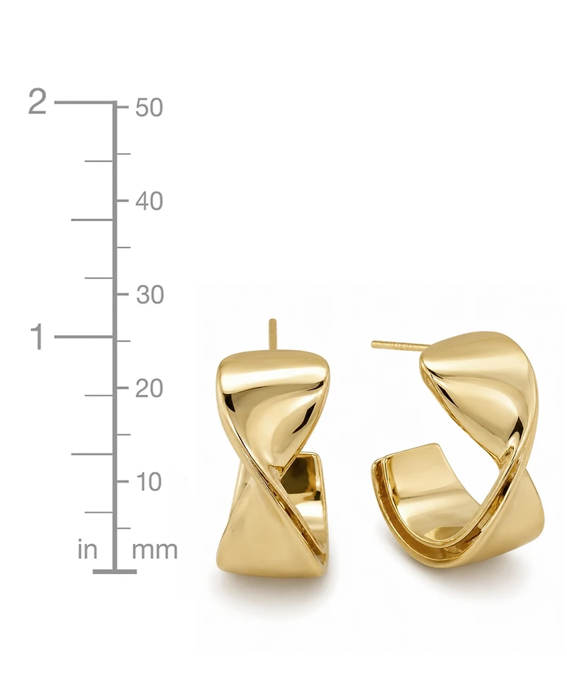 And Now This Crossover Push Back Hoop Earrings