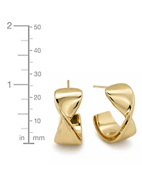 And Now This Crossover Push Back Hoop Earrings