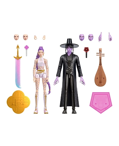 Kpop Demon Hunters Rumi & Jinu Final Battle 18+ Articulation Swappable Hands & Faces Action Figure 2-Pack, Ages 4+