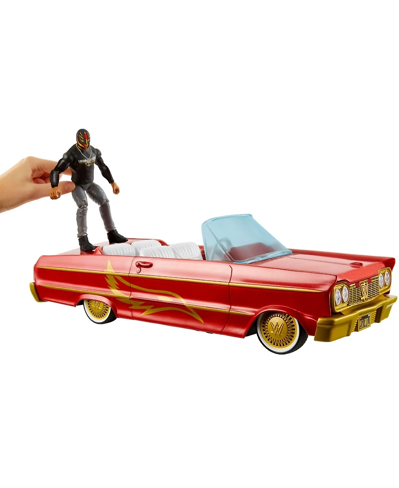Wwe Rey Mysterio Main Event Lucha Low Rider Hydraulics Action Vehicle Set, Ages 6+