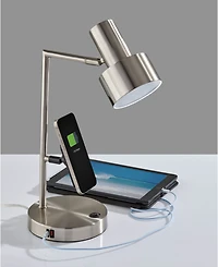 Adesso 19" Metal Rowe Supercharger Desk Lamp