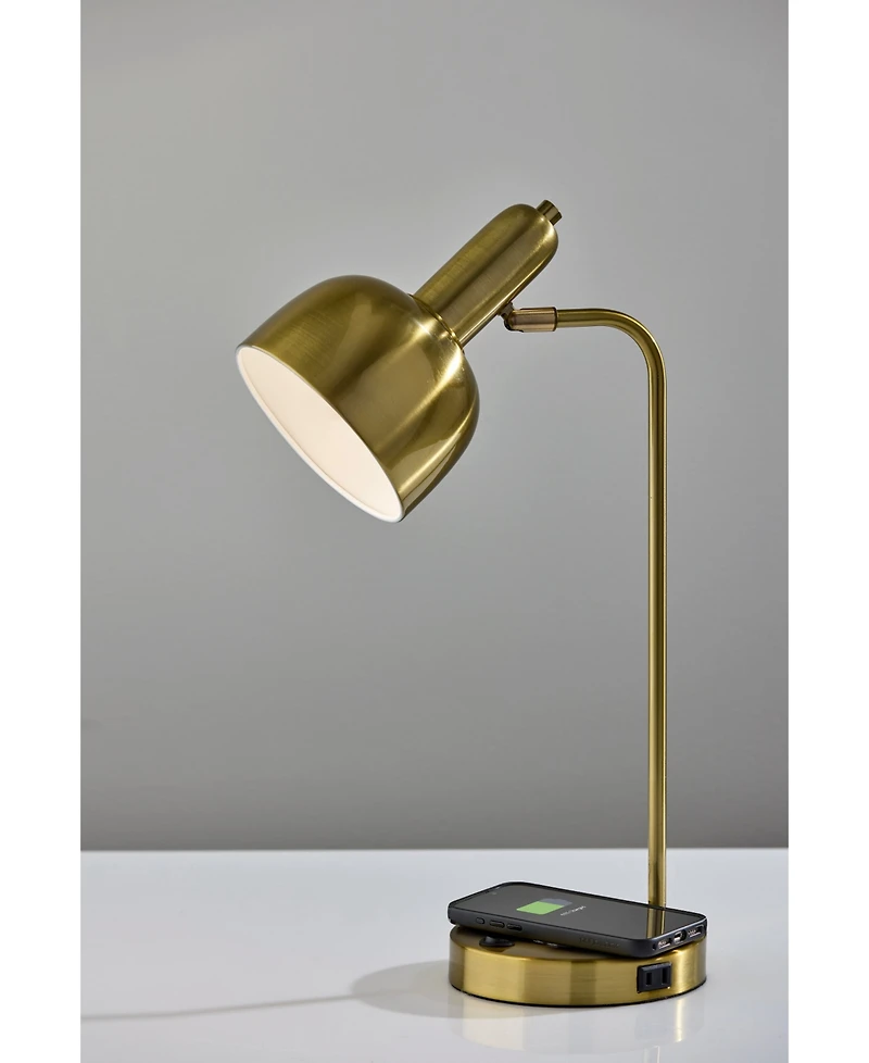 Adesso 19" Metal Rico Supercharger Desk Lamp