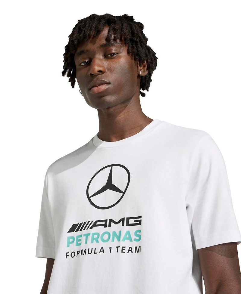 Adidas Men's White Mercedes-amg Petronas F1 Team 2026 Alpha Skin Graphic T-Shirt