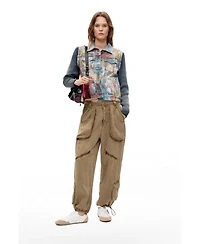 Desigual Women's Printed Short Denim Jacket
